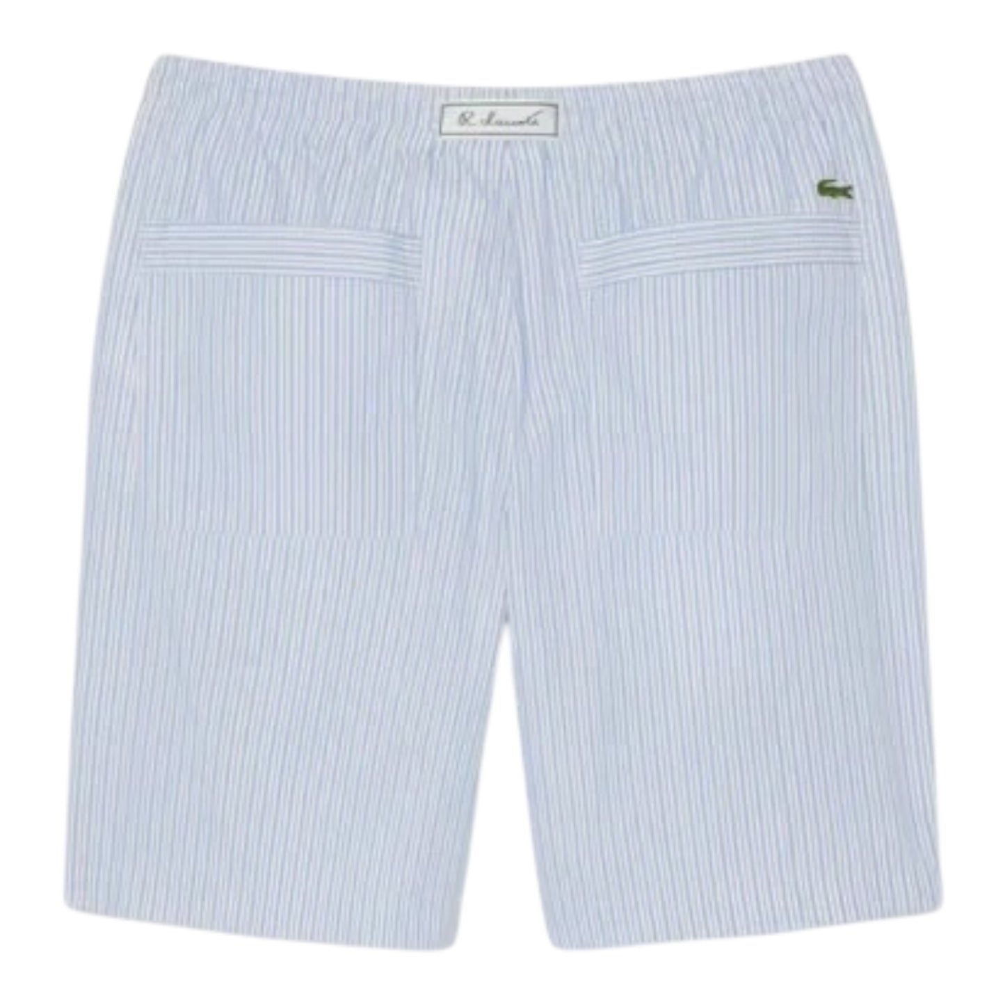 Lacoste Relaxed Striped Shorts - Blue/White