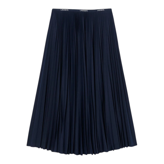 Lacoste Long Pleated Skirt - Navy