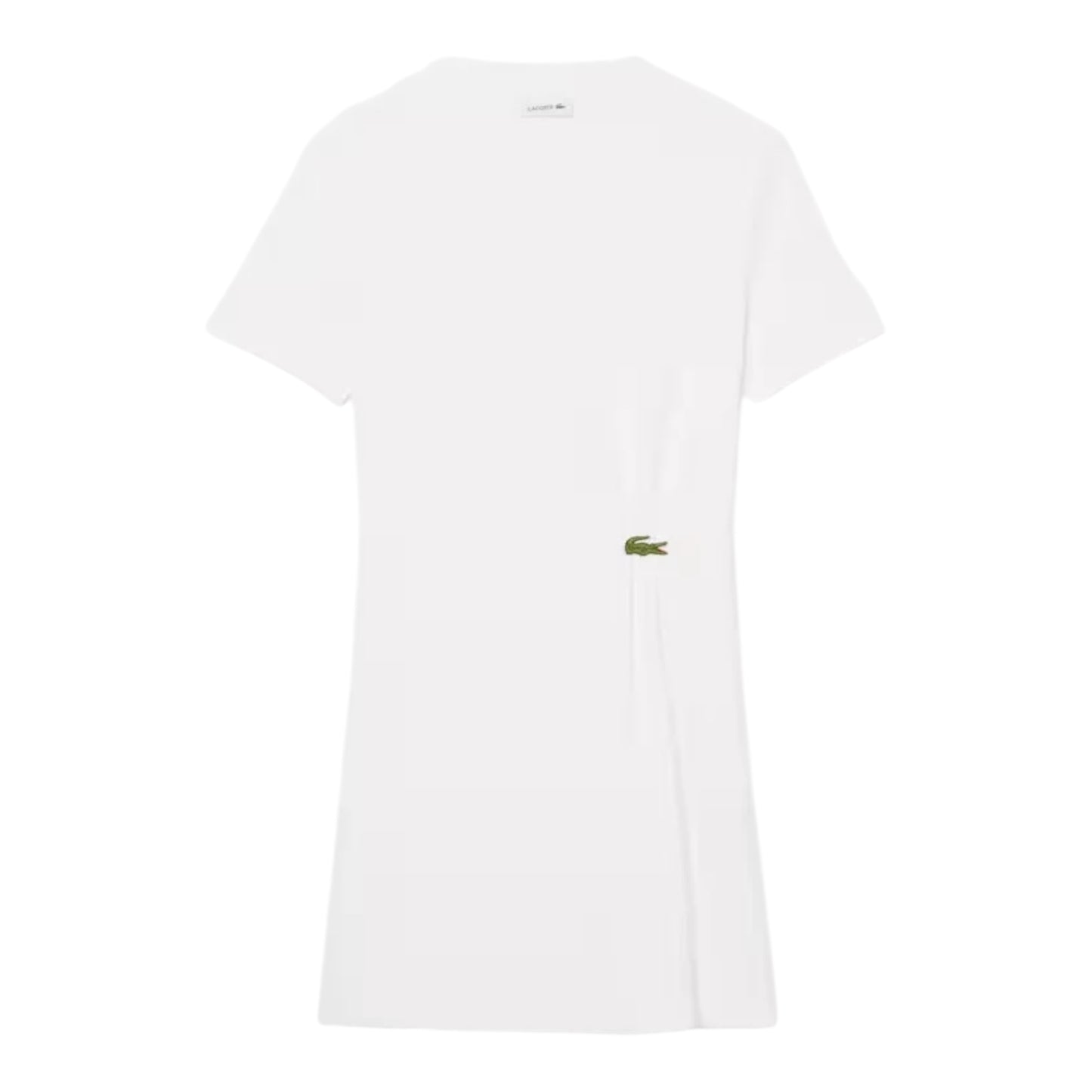 Lacoste Draped T-shirt dress - white