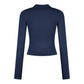 Daily Paper Zip Knit Polo Ls - Blue