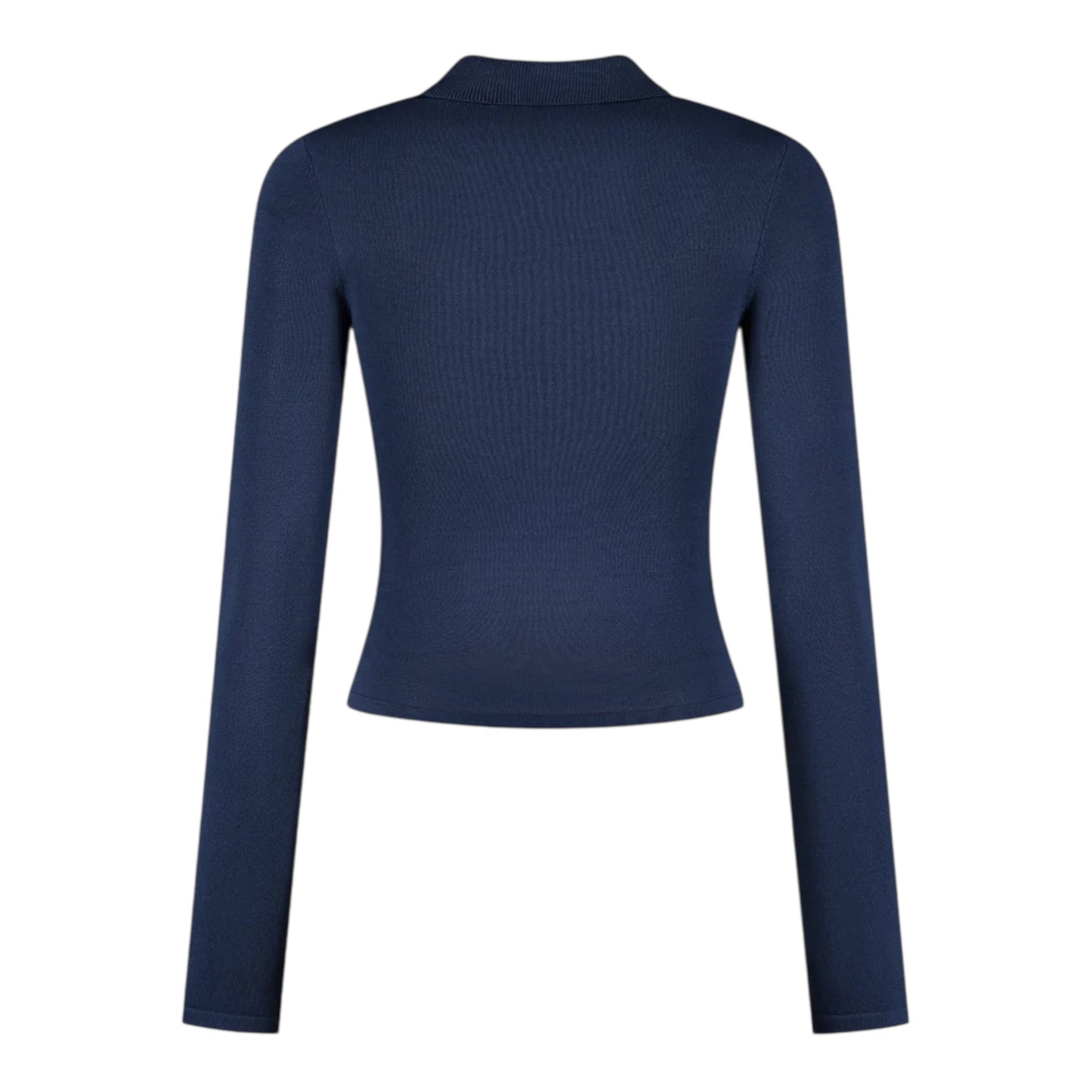 Daily Paper Zip Knit Polo Ls - Blue