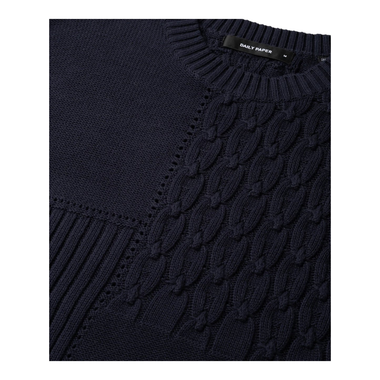 Daily Paper Patchwork Knit Sweater - Naval Academy