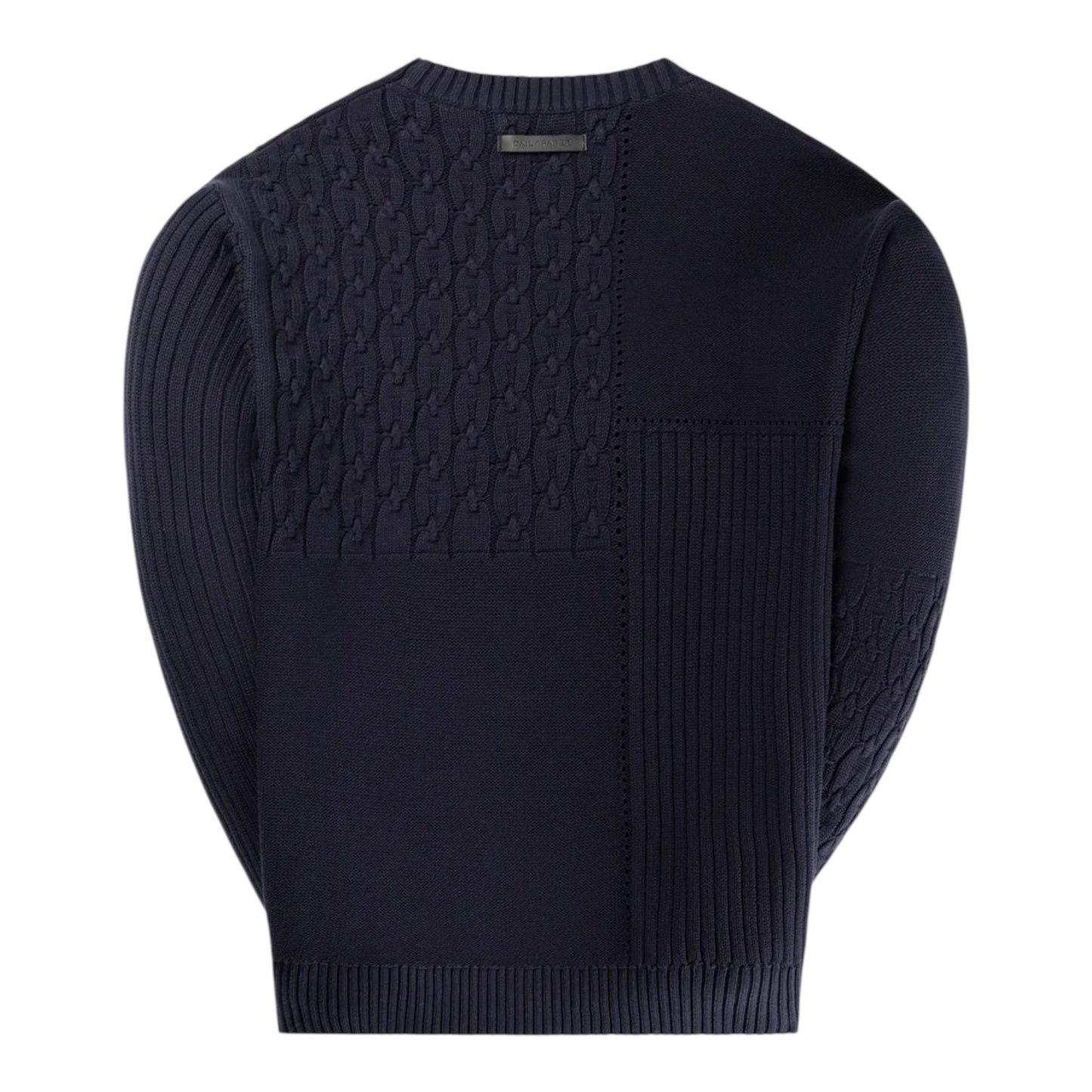 Daily Paper Patchwork Knit Sweater - Naval Academy