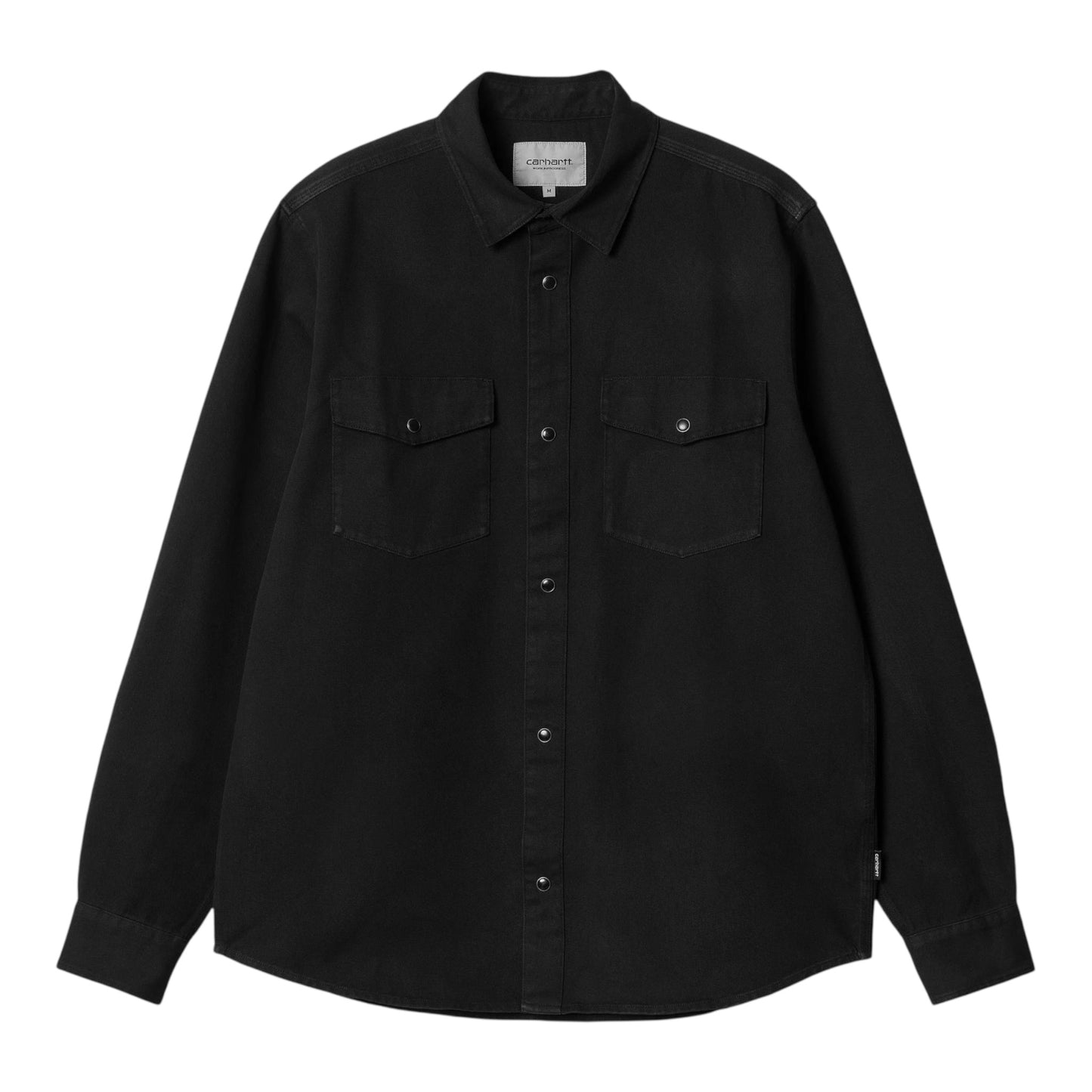 Carhartt WIP L/S Santa Fe Shirt - Black Dyed