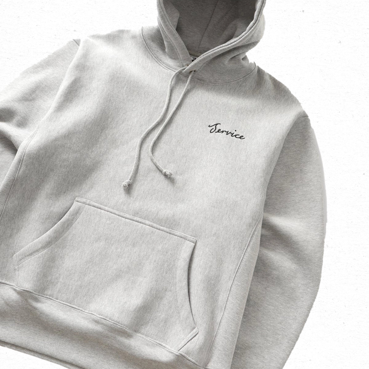 Service Works Script Logo Hoodie - Marl Grey