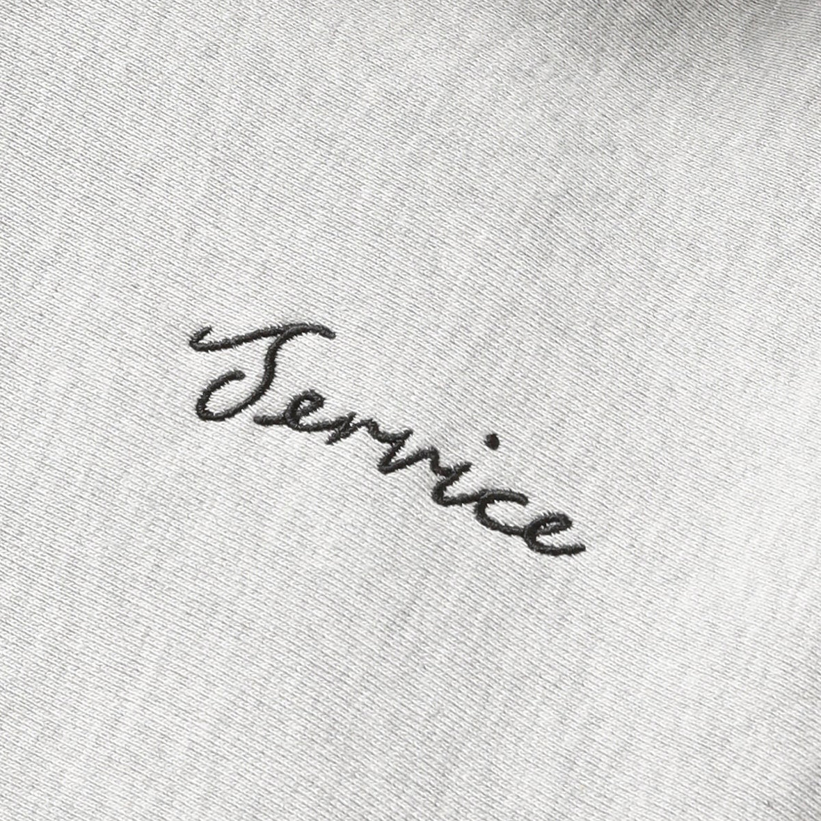 Service Works Script Logo Hoodie - Marl Grey