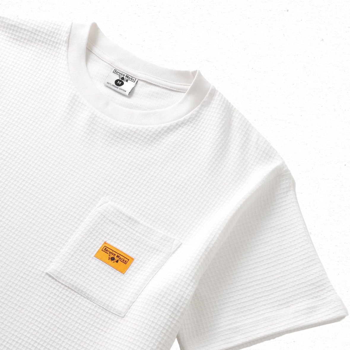 Service Works Waffle Pocket Tee - White